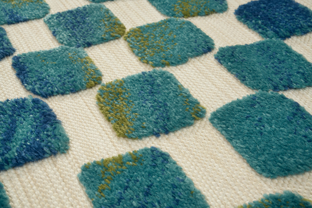 Tapis Extérieur Bleu & Blanc - Azura