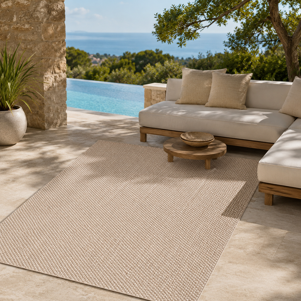 Tapis Extérieur Beige Naturel - Soléa