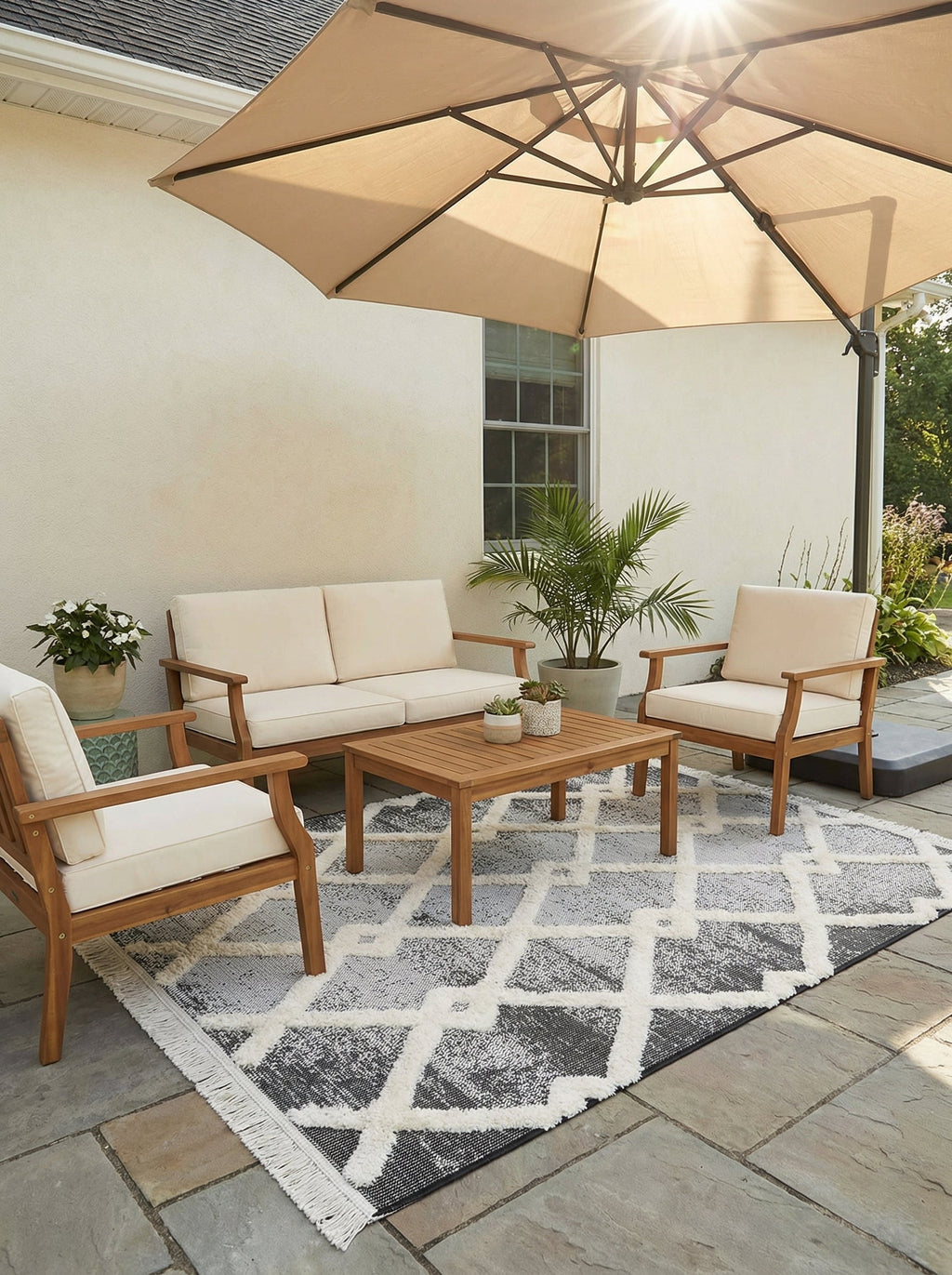Tapis Extérieur Berbère Gris - Tavola N°02