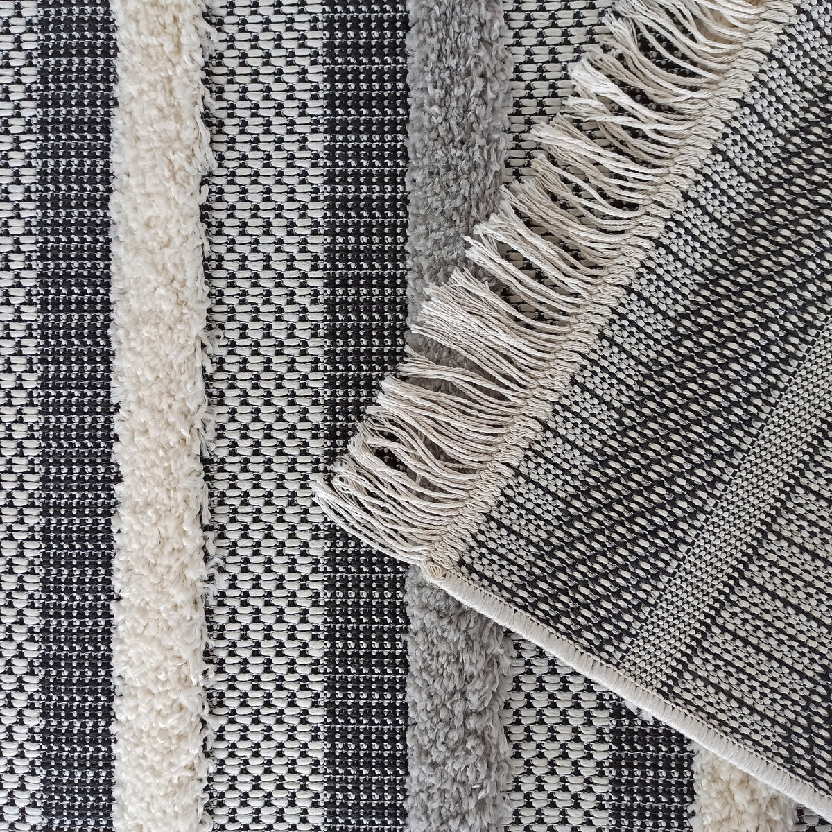 Tapis Extérieur Bohème Gris - Tavola