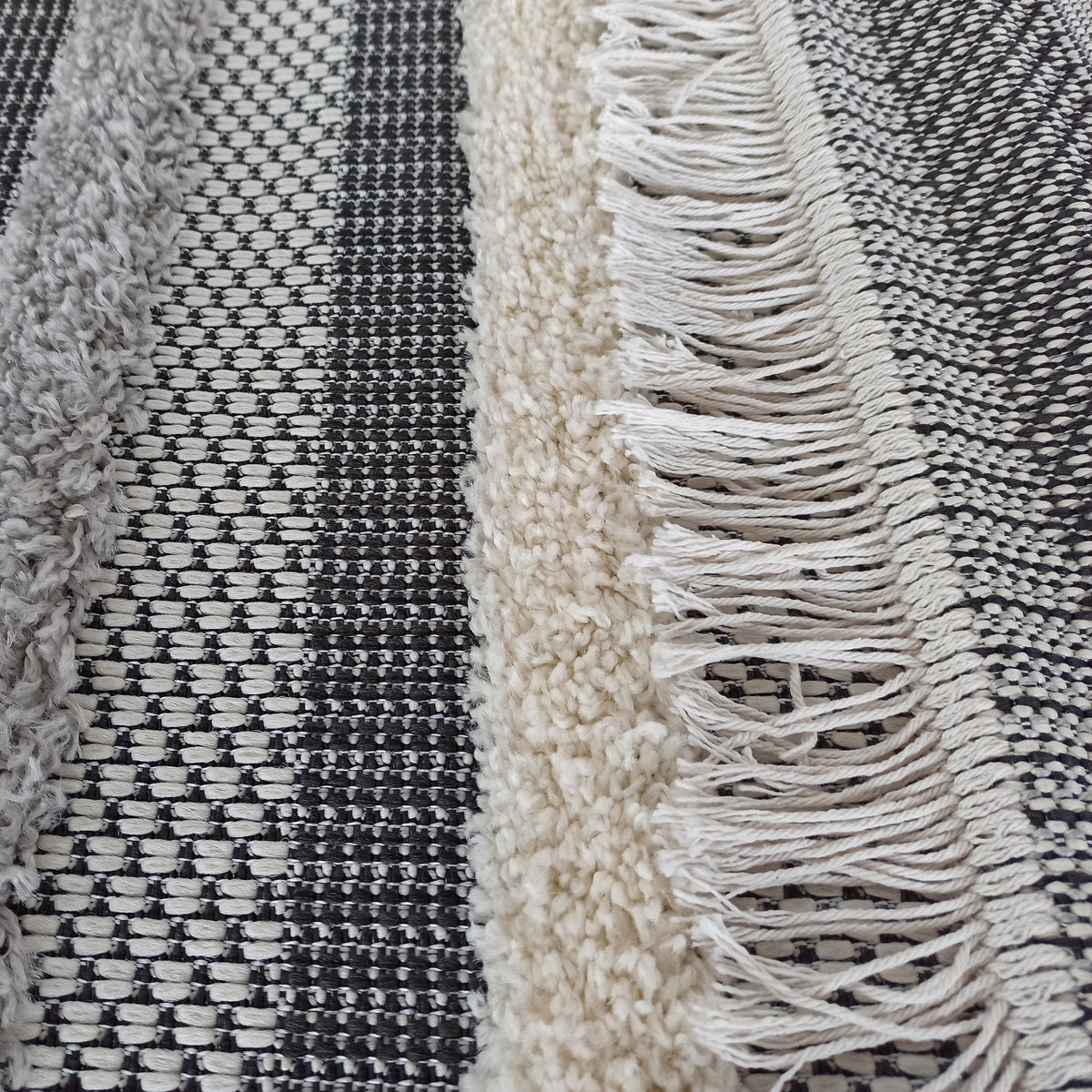 Tapis Extérieur Bohème Gris - Tavola