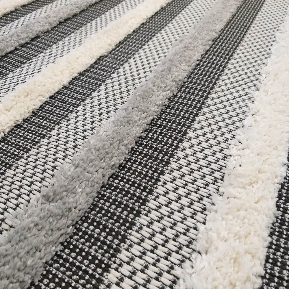 Tapis Extérieur Bohème Gris - Tavola