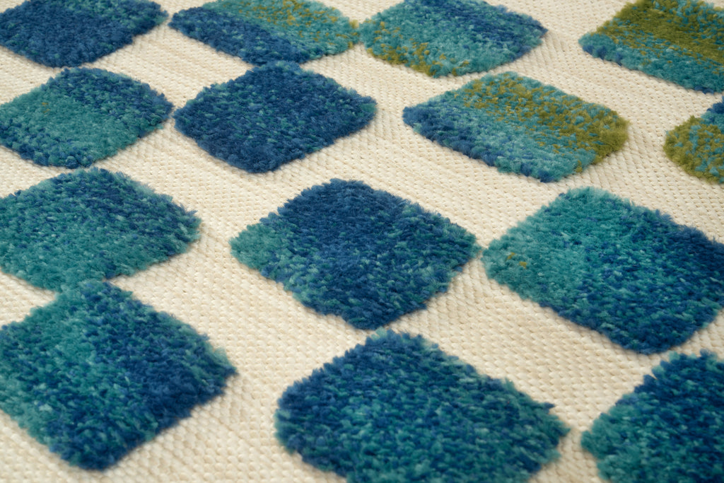 Tapis Extérieur Bleu & Blanc - Azura