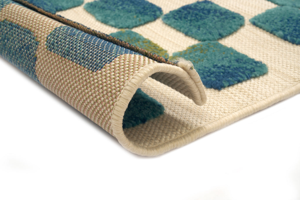Tapis Extérieur Bleu & Blanc - Azura