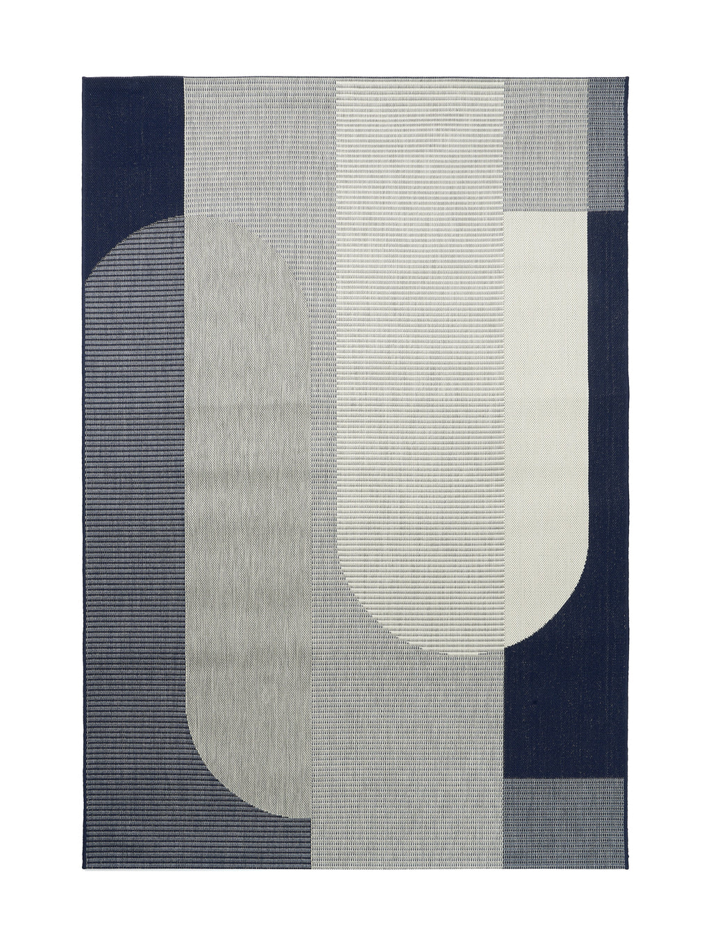 Tapis Extérieur Bleu & Gris - Mareo